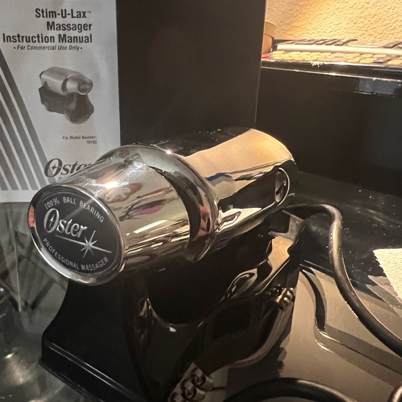 Oster Stim-U-Lax Chrome Housing Rubber Hand Pad Massager #76103-100 - used twice - Picture 4 of 9